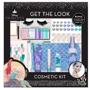 Disney Princess Get the Look Cosmetic Set- Ariel Mermaid, 39 pieces Brand New